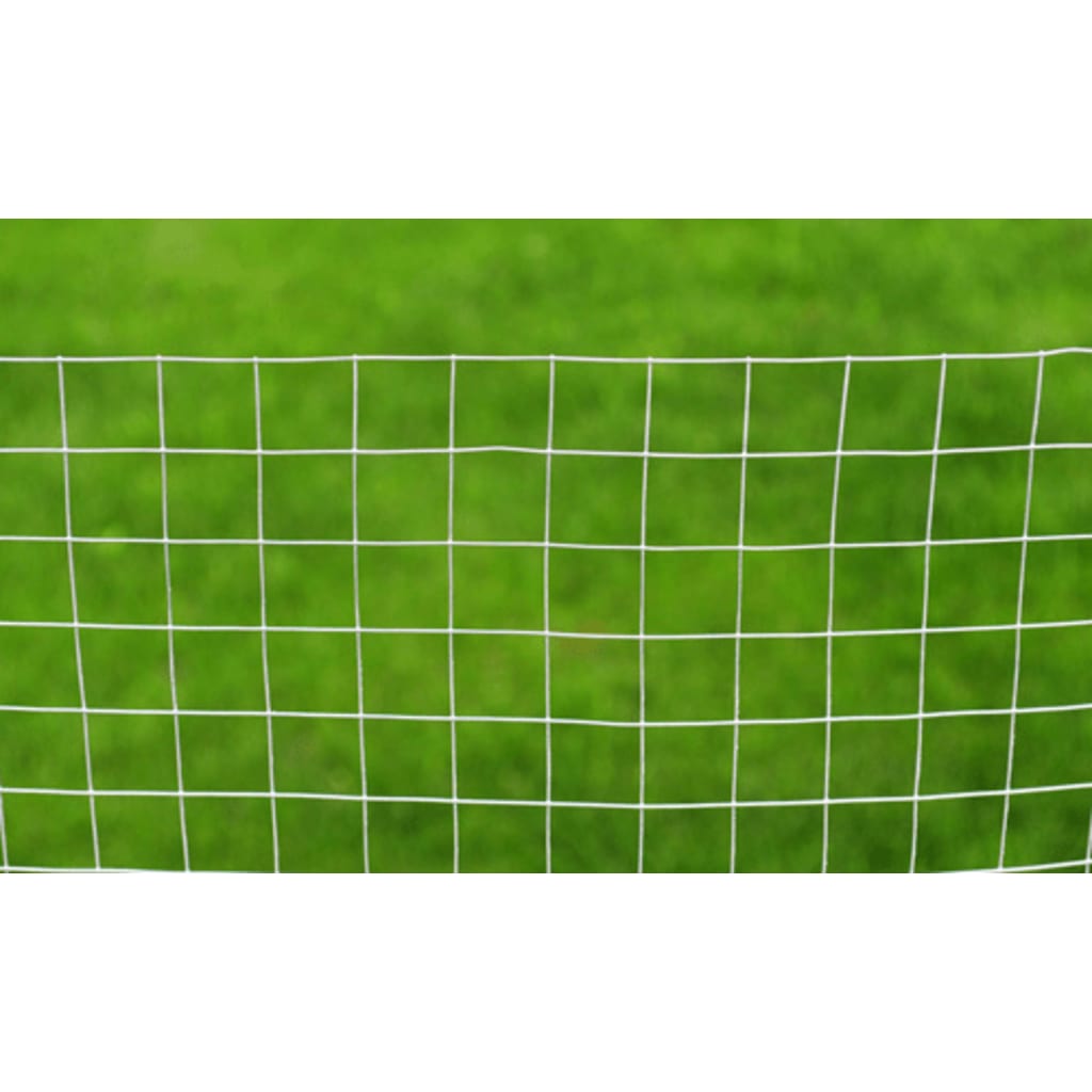 vidaXL Plasă de sârmă găini, argintiu, 25 x 1 m, oțel galvanizat