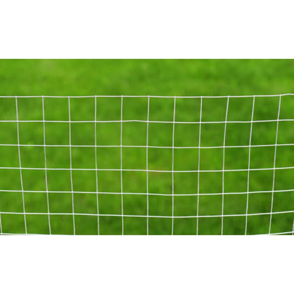 vidaXL Plasă de sârmă găini, argintiu, 25 x 1 m, oțel galvanizat
