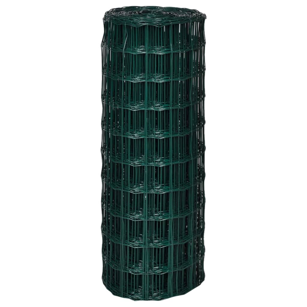 vidaXL Euro gard, verde, 10 x 1,0 m, oțel vidaXL Euro gard, verde, 10 x 1,0 m, oțel