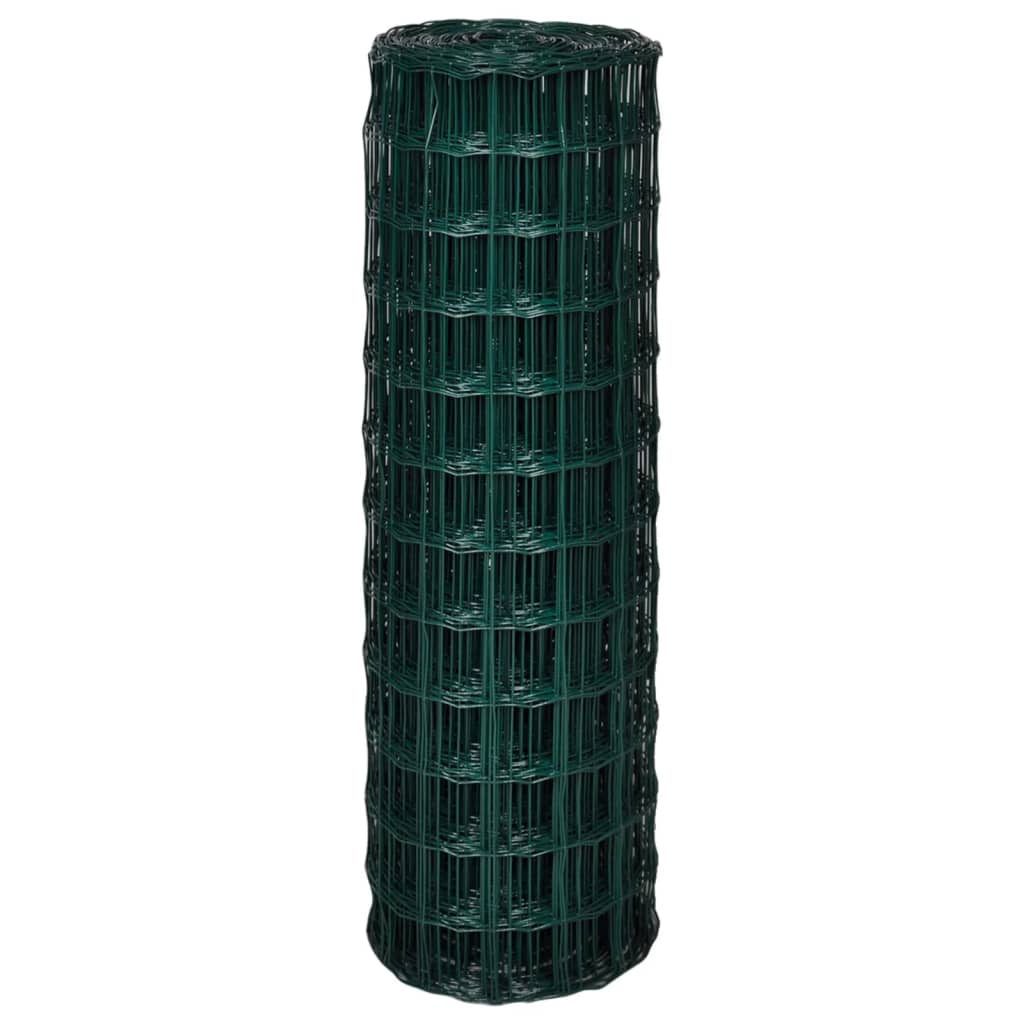 vidaXL Euro gard, verde, 10 x 1,2 m, oțel vidaXL Euro gard, verde, 10 x 1,2 m, oțel