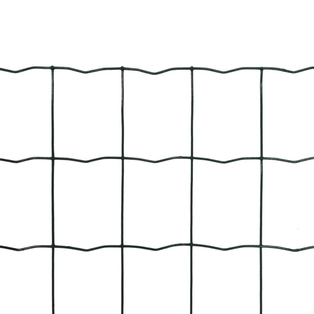 vidaXL Euro gard, verde, 25 x 1,2 m, oțel vidaXL Euro gard, verde, 25 x 1,2 m, oțel
