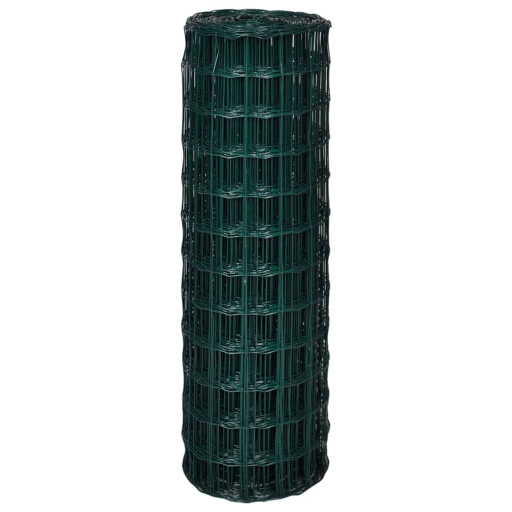 vidaXL Euro gard, verde, 25 x 1,2 m, oțel vidaXL Euro gard, verde, 25 x 1,2 m, oțel