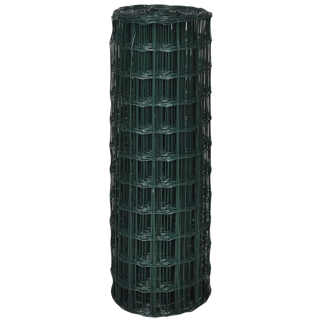 vidaXL Euro gard, verde, 10 x 1,0 m, oțel vidaXL Euro gard, verde, 10 x 1,0 m, oțel