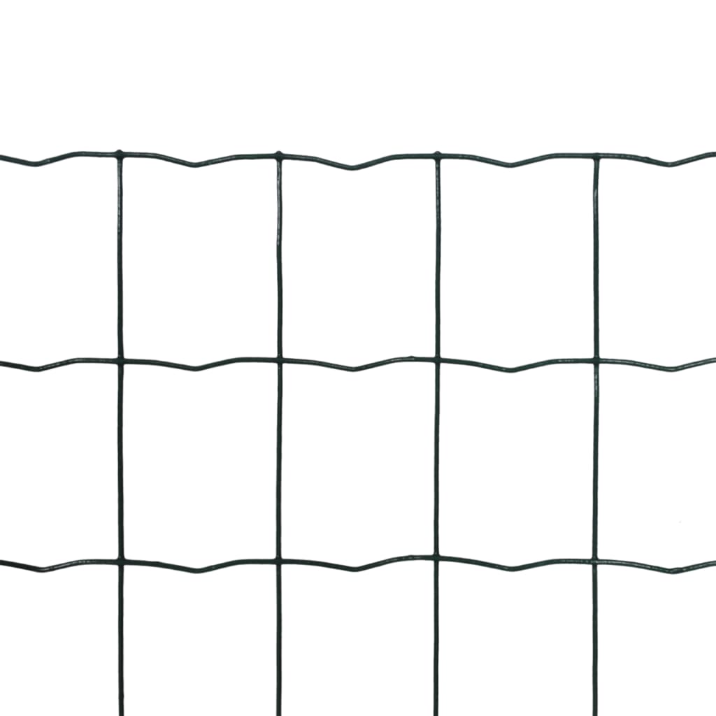 vidaXL Euro gard, verde, 10 x 1,2 m, oțel vidaXL Euro gard, verde, 10 x 1,2 m, oțel