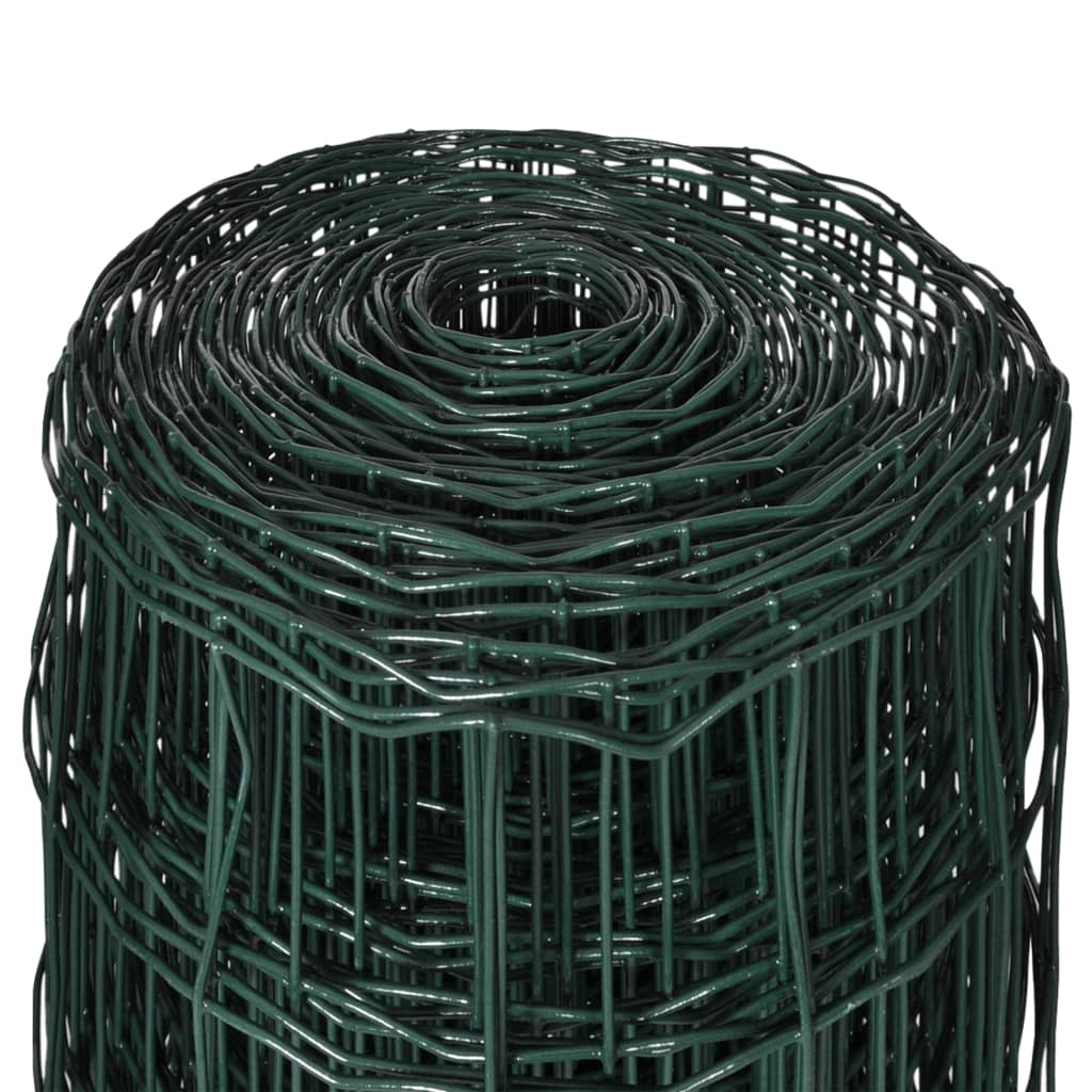 vidaXL Euro gard, verde, 10 x 1,2 m, oțel vidaXL Euro gard, verde, 10 x 1,2 m, oțel