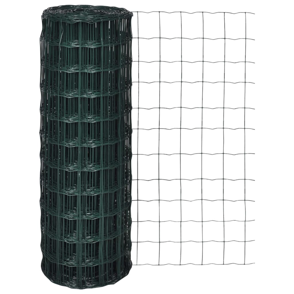 vidaXL Euro gard, verde, 10 x 1,2 m, oțel vidaXL Euro gard, verde, 10 x 1,2 m, oțel
