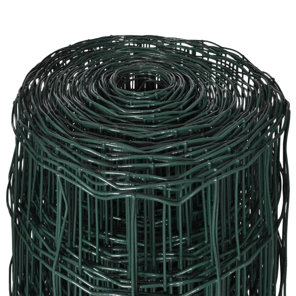 vidaXL Euro gard, verde, 10 x 1,5 m, oțel vidaXL Euro gard, verde, 10 x 1,5 m, oțel