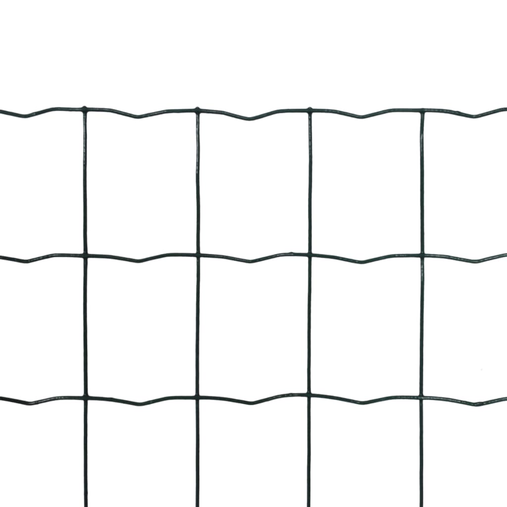 vidaXL Euro gard, verde, 25 x 0,8 m, oțel vidaXL Euro gard, verde, 25 x 0,8 m, oțel