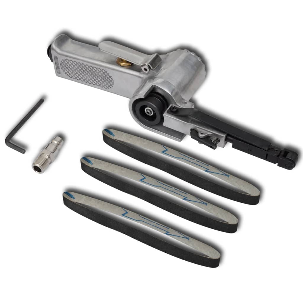 Airpress Șlefuitor cu bandă pneumatică, cu curele, 3 buc Airpress Șlefuitor cu bandă pneumatică, cu curele, 3 buc