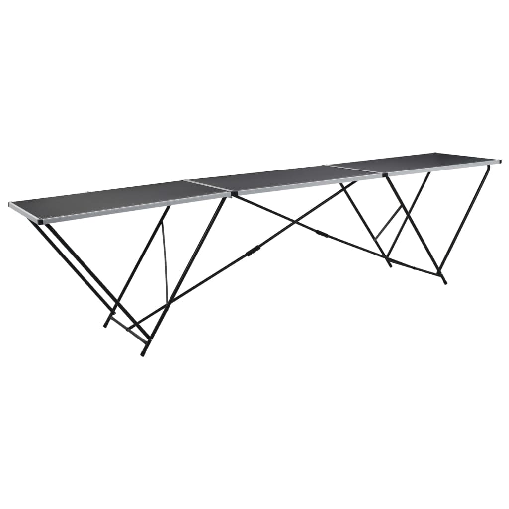 vidaXL Masă de lipire pliabilă, 300 x 60 x 78 cm, MDF și aluminiu vidaXL Masă de lipire pliabilă, 300 x 60 x 78 cm, MDF și aluminiu