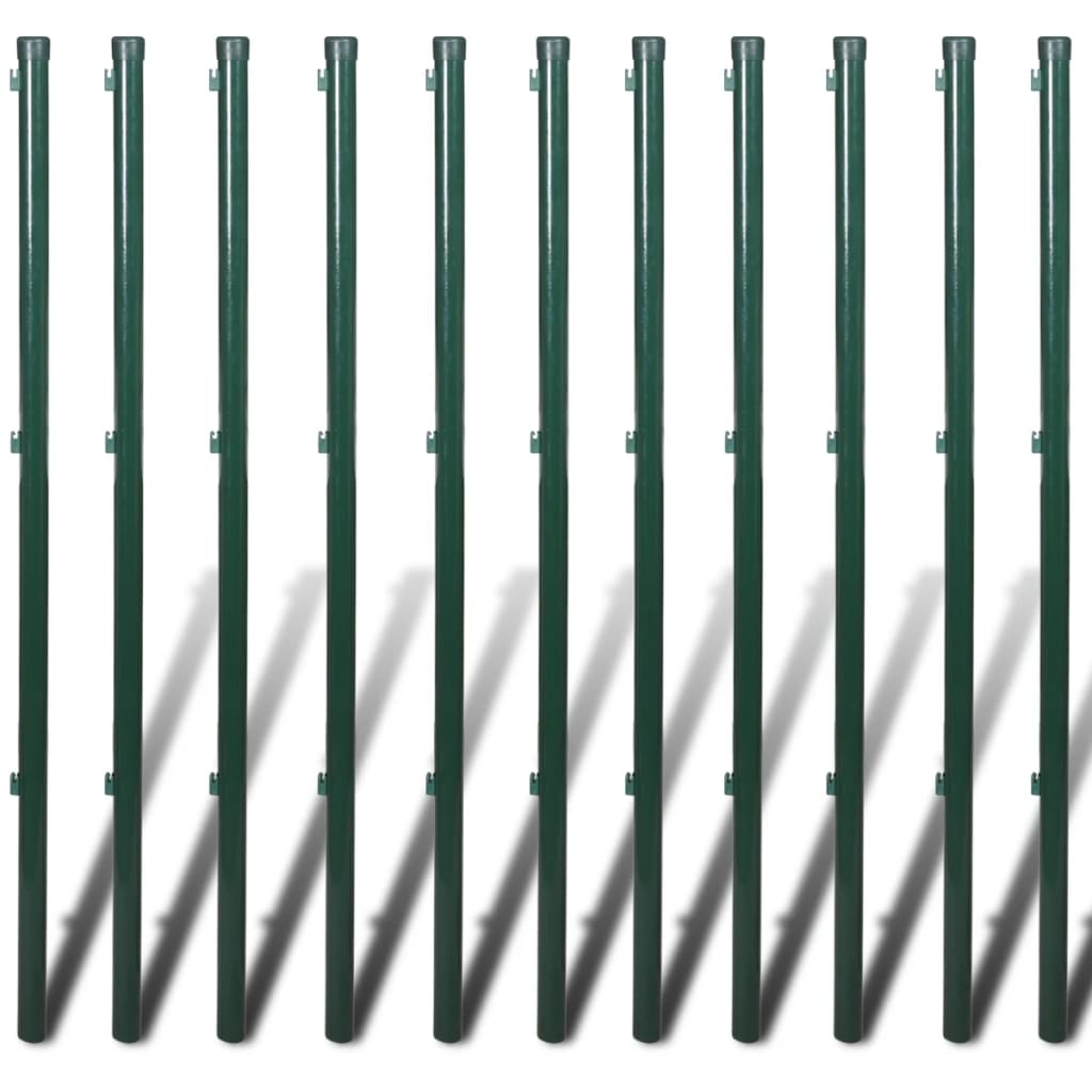 vidaXL Gard de legătură din plasă cu stâlpi/țăruși, 1,0 x 25 m, oțel vidaXL Gard de legătură din plasă cu stâlpi/țăruși, 1,0 x 25 m, oțel