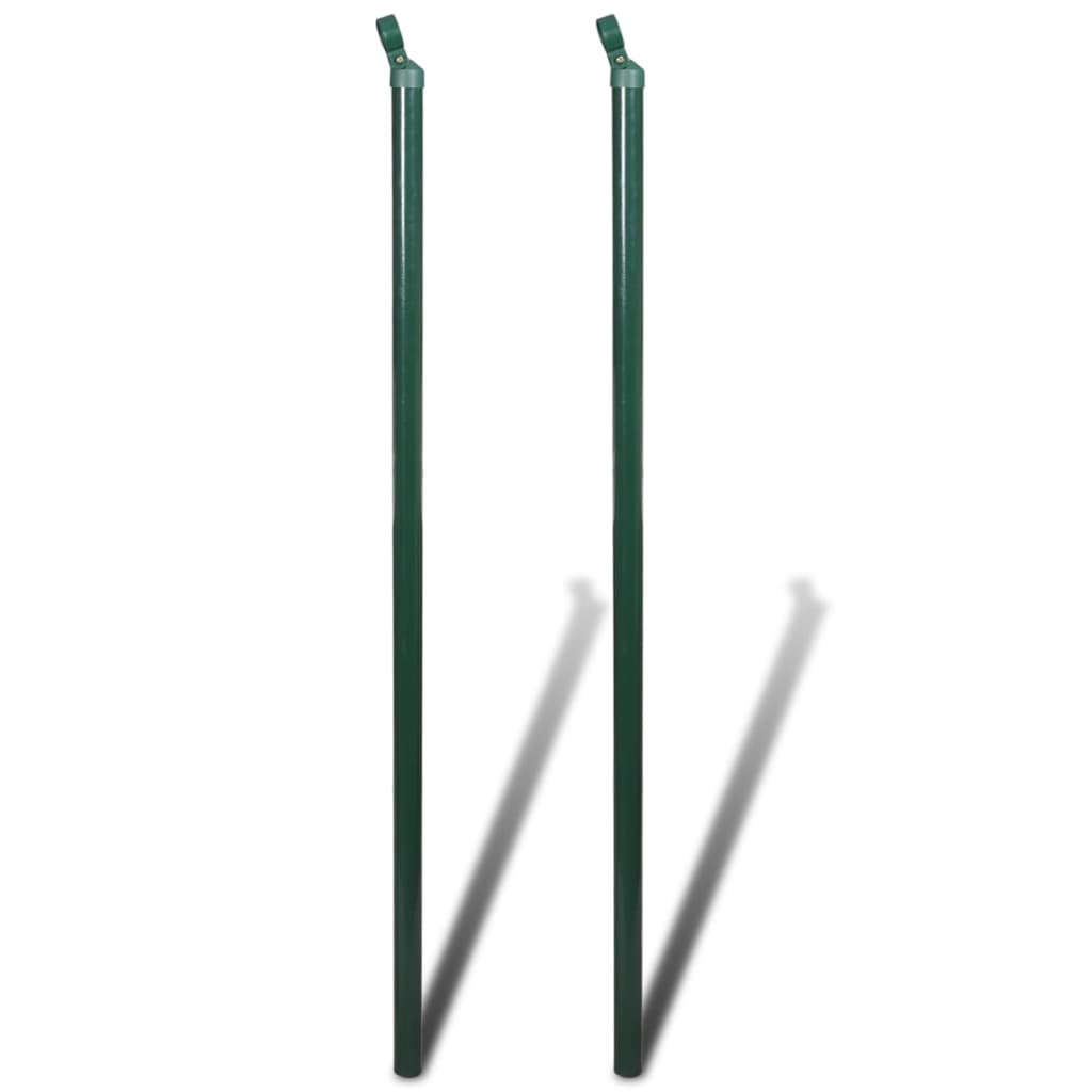 vidaXL Gard de legătură din plasă cu stâlpi/țăruși, 1,0 x 25 m, oțel vidaXL Gard de legătură din plasă cu stâlpi/țăruși, 1,0 x 25 m, oțel