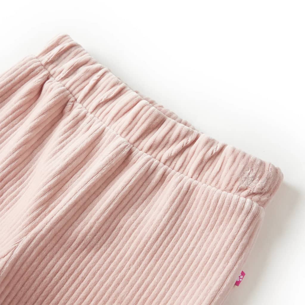 Pantaloni de copii din velur, roz, 116 Pantaloni de copii din velur, roz, 116