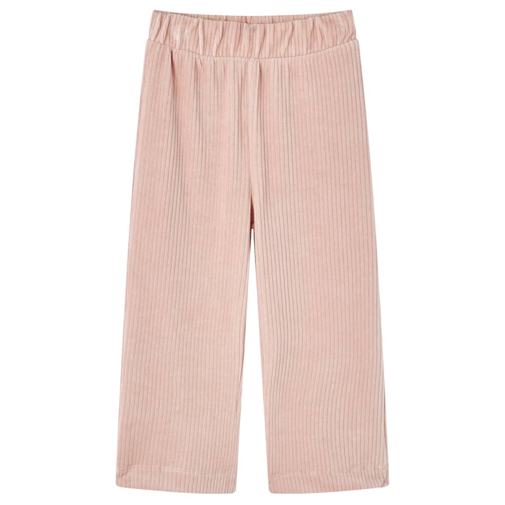 Pantaloni de copii din velur, roz, 116 Pantaloni de copii din velur, roz, 116
