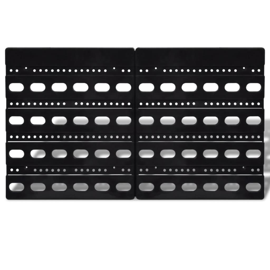 Set coș depozitare pt garaj, montat pe perete 30 buc albastru, plastic Set coș depozitare pt garaj, montat pe perete 30 buc albastru, plastic