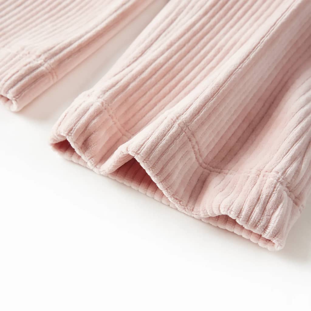 Pantaloni de copii din velur, roz, 128 Pantaloni de copii din velur, roz, 128
