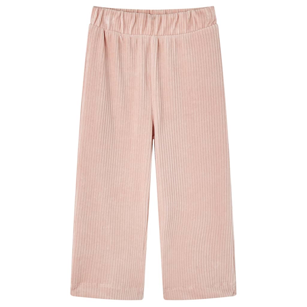 Pantaloni de copii din velur, roz, 128 Pantaloni de copii din velur, roz, 128
