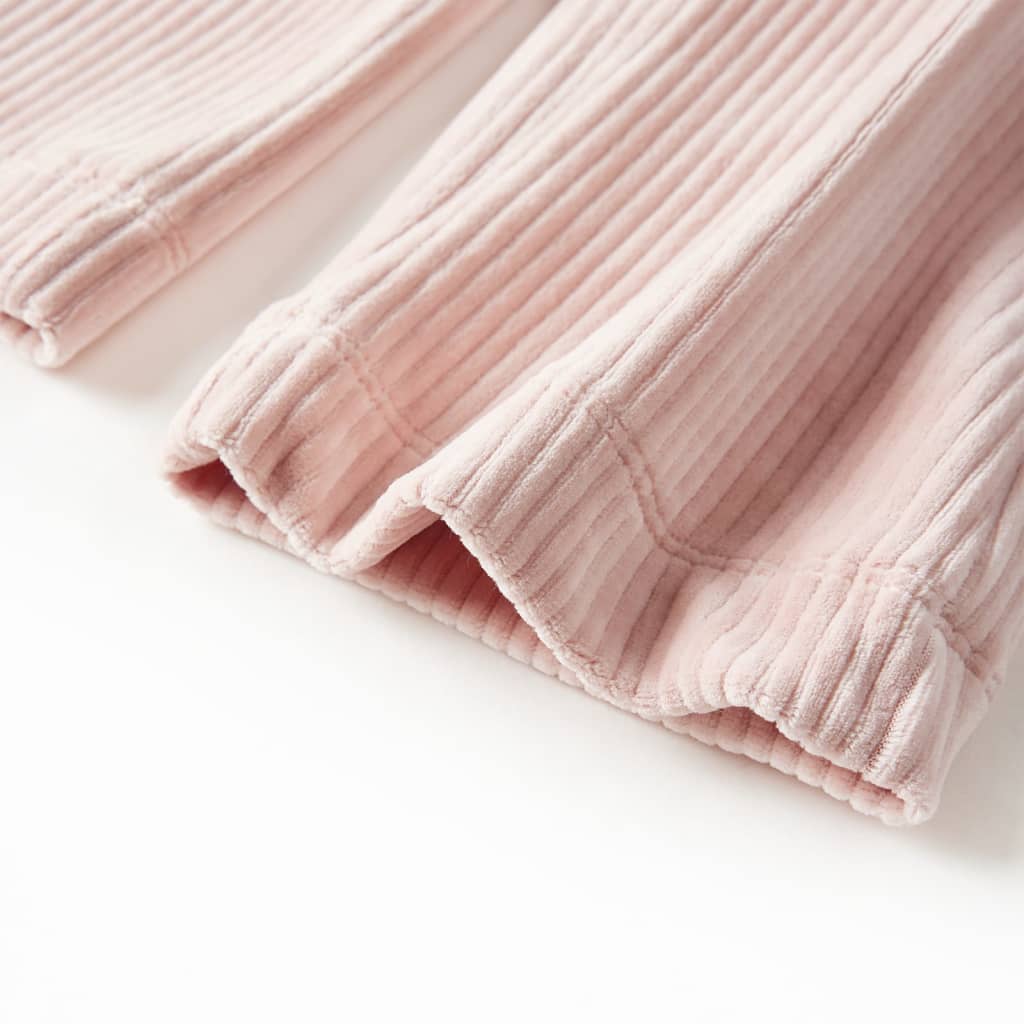 Pantaloni de copii din velur, roz, 140