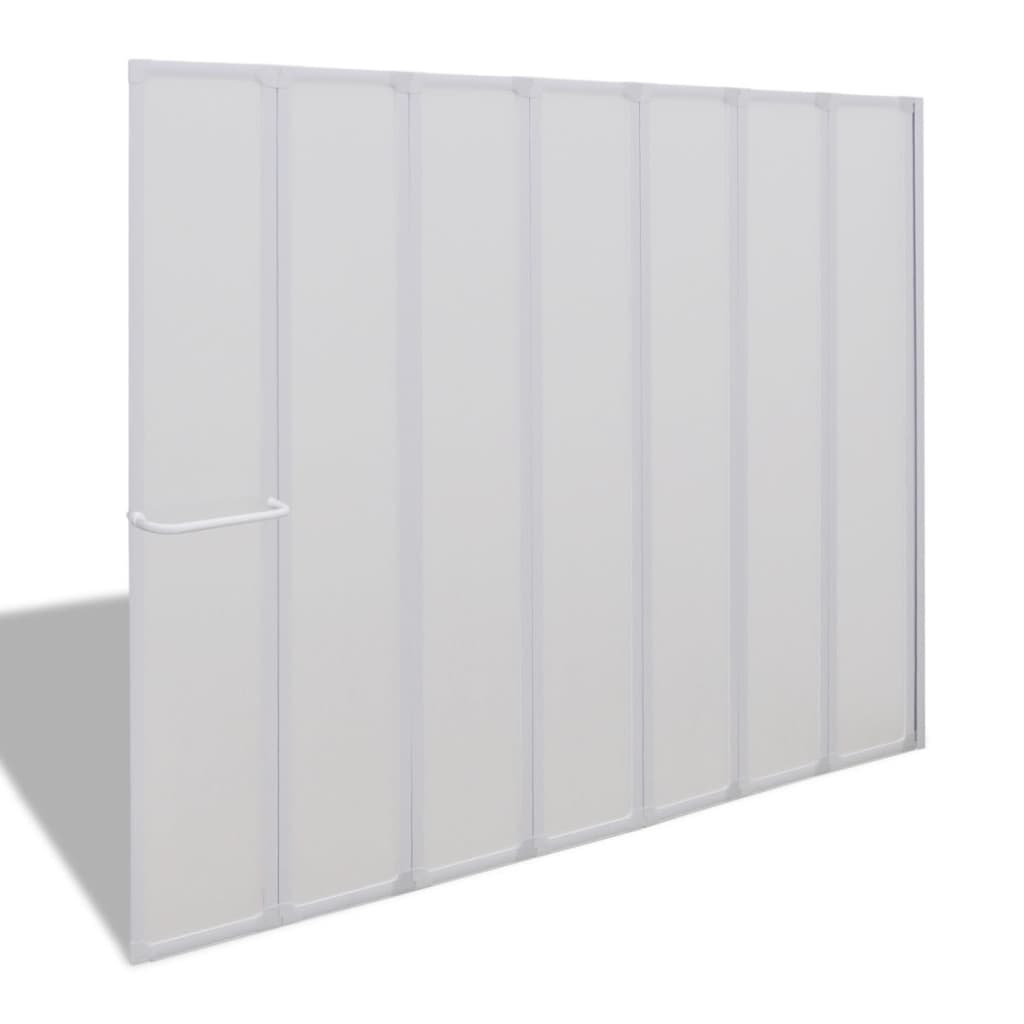 Paravan cadă de duș 140x168 cm, 7 panouri pliabil cu suport prosoape Paravan cadă de duș 140x168 cm, 7 panouri pliabil cu suport prosoape