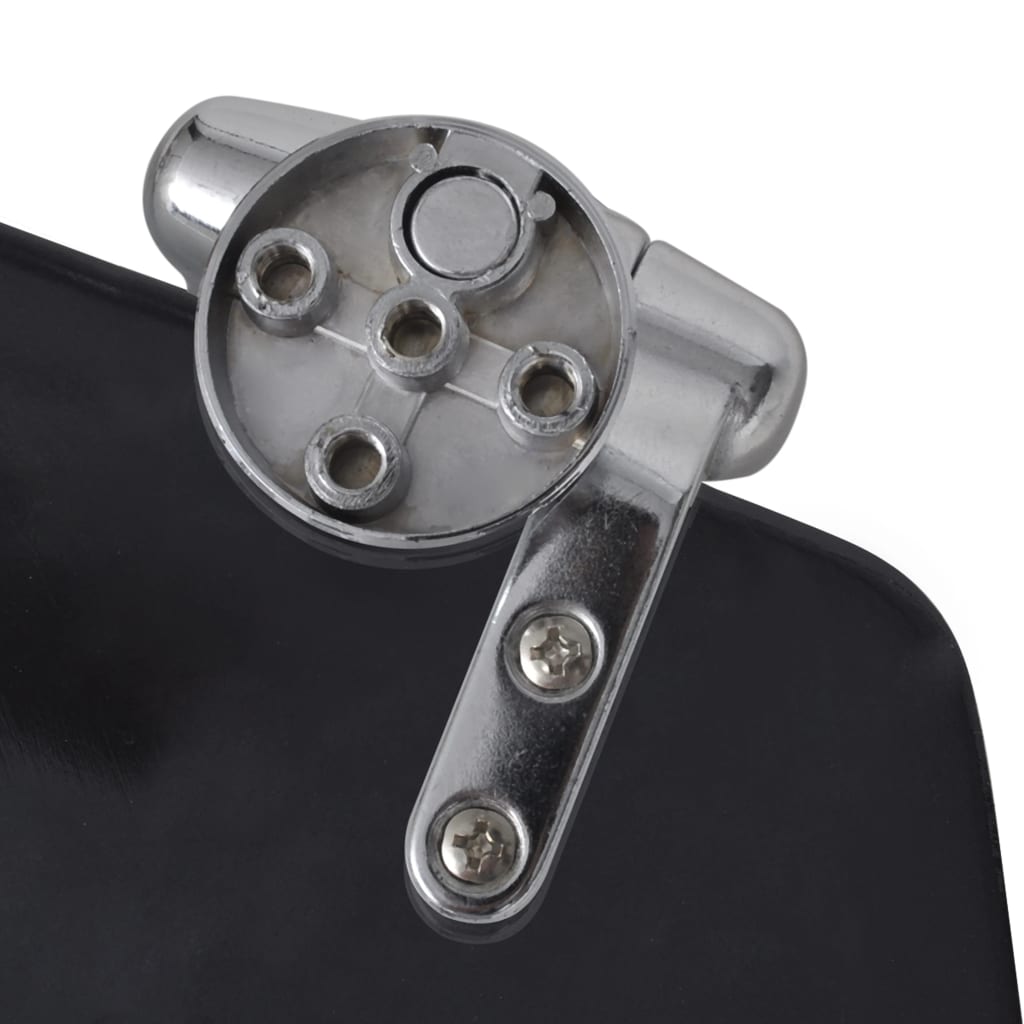 vidaXL Capac WC cu închidere silențioasă negru MDF design simplu vidaXL Capac WC cu închidere silențioasă negru MDF design simplu