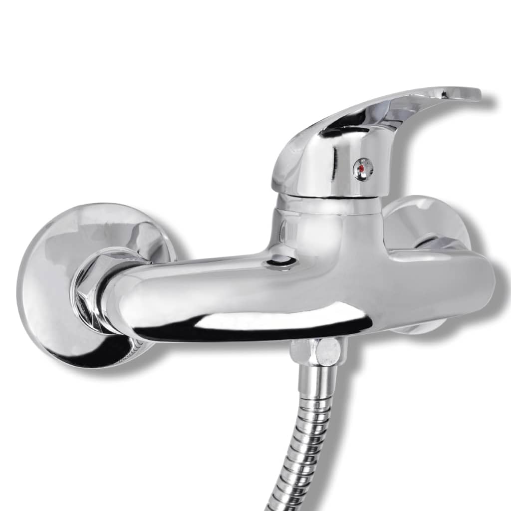 vidaXL Set baterie robinet duș pentru baie, crom vidaXL Set baterie robinet duș pentru baie, crom