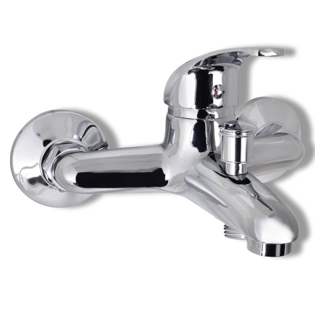 vidaXL Set baterie robinet duș pentru baie, crom vidaXL Set baterie robinet duș pentru baie, crom