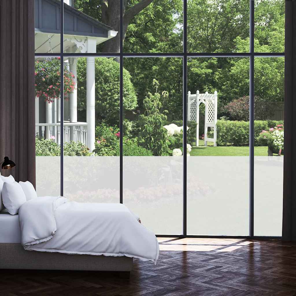 vidaXL Folie fereastră, mată, gri, 0,9 x 5 m, PVC vidaXL Folie fereastră, mată, gri, 0,9 x 5 m, PVC