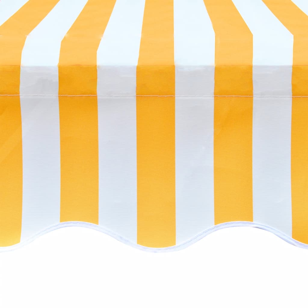 vidaXL Pânză copertină, galben & alb, 3x2,5m (cadrul nu este inclus) vidaXL Pânză copertină, galben & alb, 3x2,5m (cadrul nu este inclus)