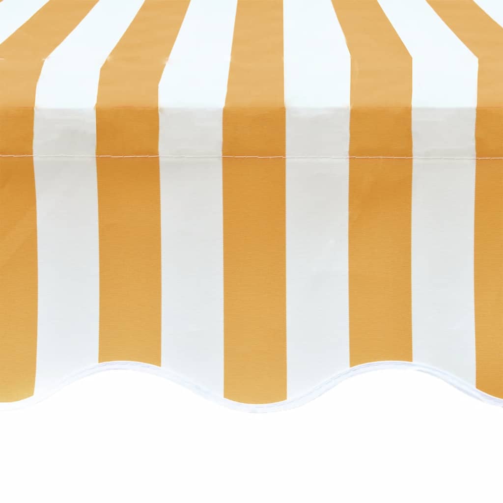 vidaXL Pânză copertină, galben & alb, 6x3 m (cadrul nu este inclus) vidaXL Pânză copertină, galben & alb, 6x3 m (cadrul nu este inclus)