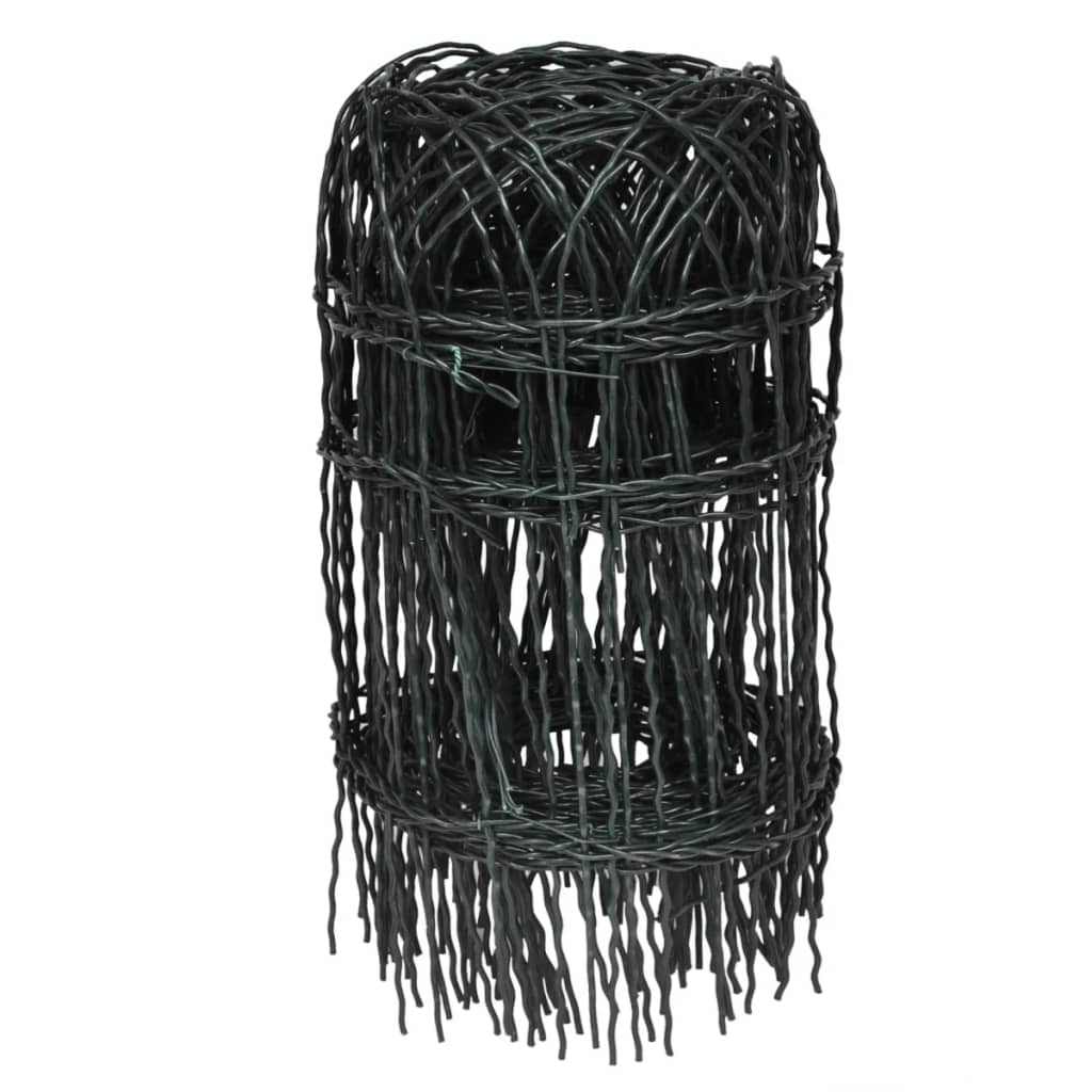 vidaXL Gard delimitare grădină fier vopsit electrostatic 10 x 0,4 m vidaXL Gard delimitare grădină fier vopsit electrostatic 10 x 0,4 m
