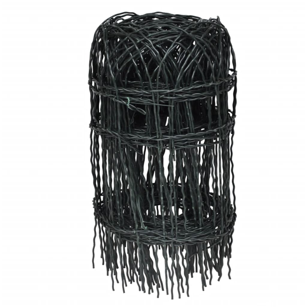 vidaXL Gard delimitare grădină fier vopsit electrostatic 25 x 0,4 m