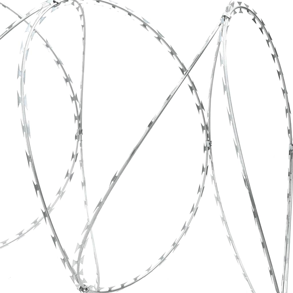 vidaXL Sârmă cu lame, rolă sârmă elicoidală, 100 m, oțel galvanizat vidaXL Sârmă cu lame, rolă sârmă elicoidală, 100 m, oțel galvanizat