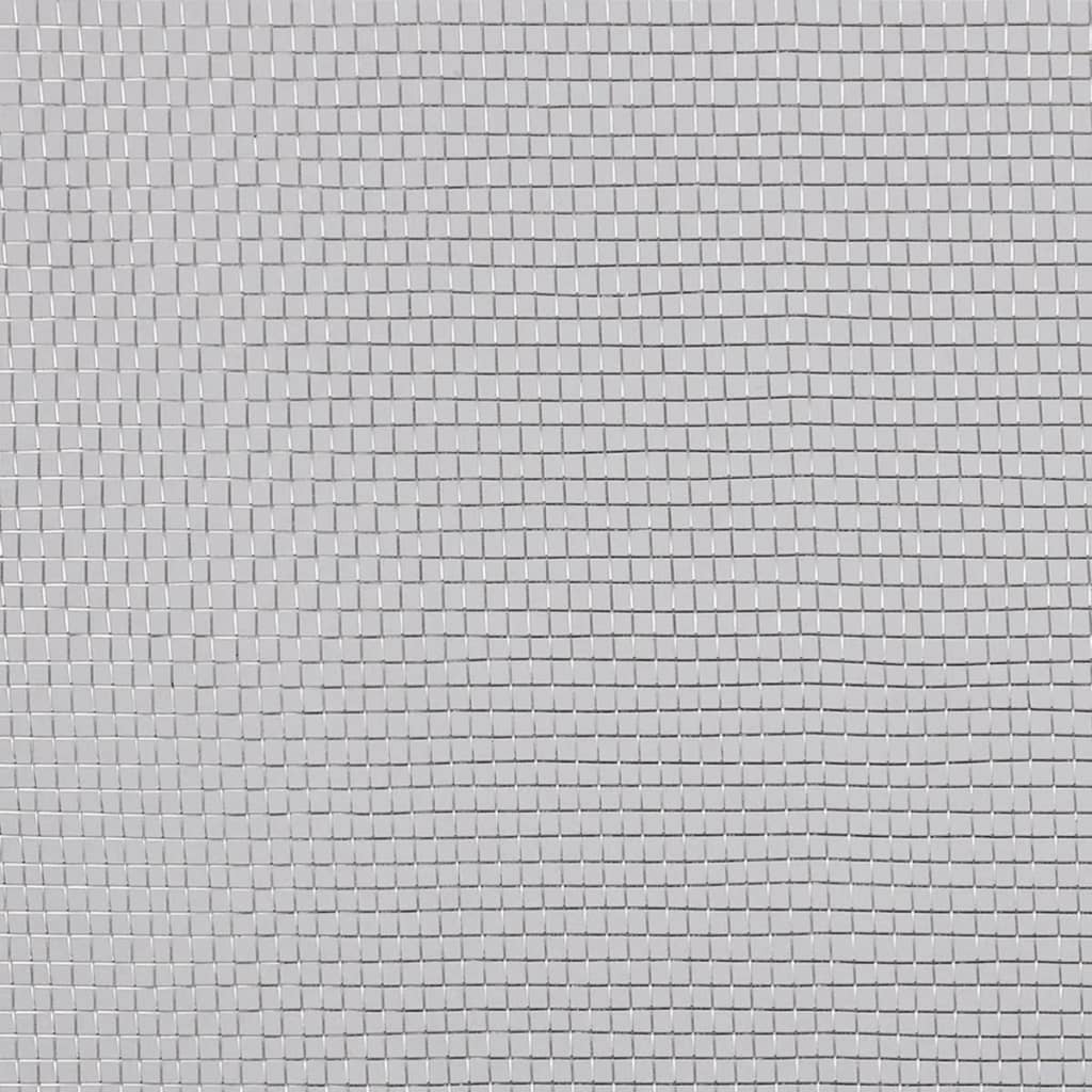 vidaXL Plasă de sârmă, argintiu, 100 x 500 cm, aluminiu