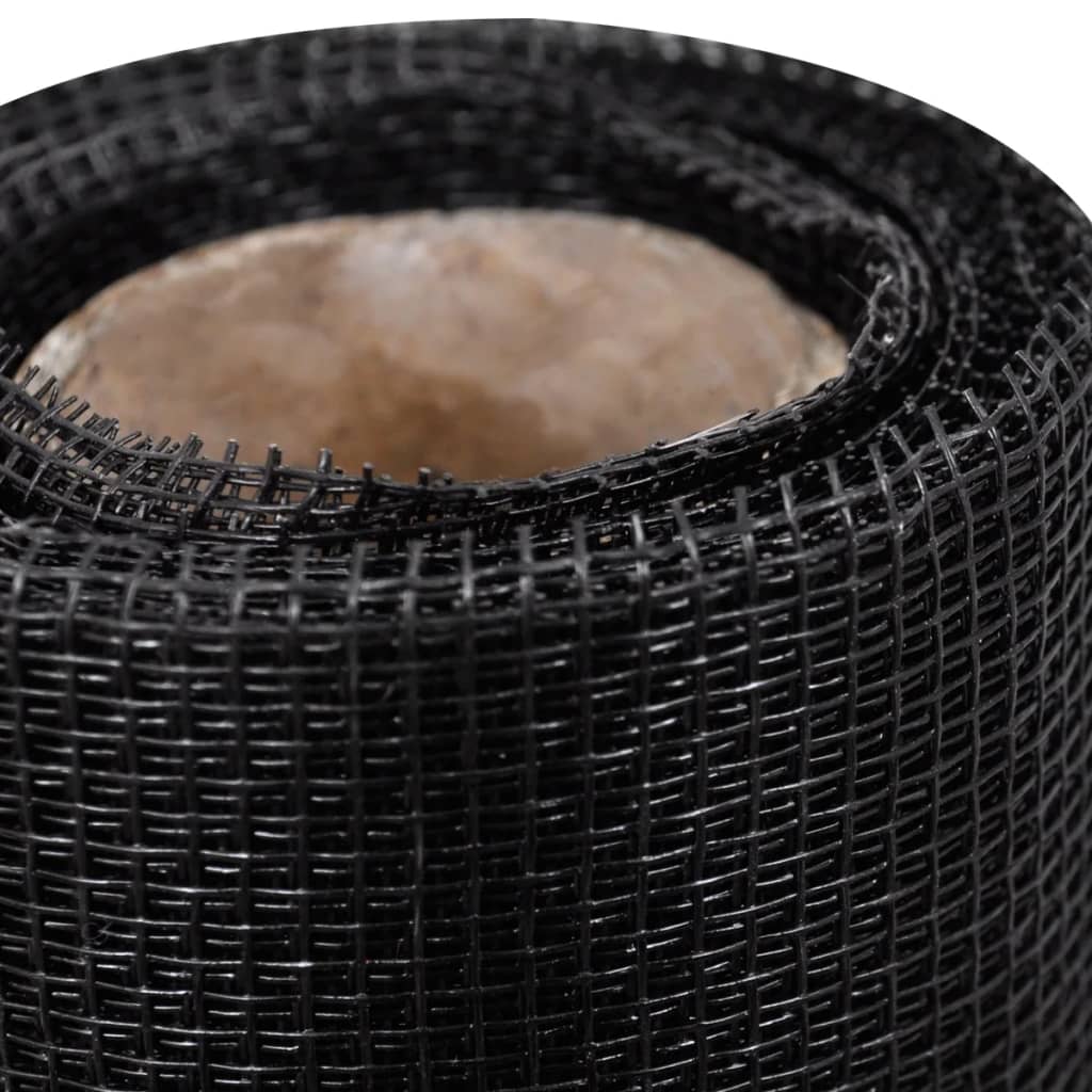 vidaXL Plasă de sârmă, negru, 100 x 500 cm, fibră de sticlă