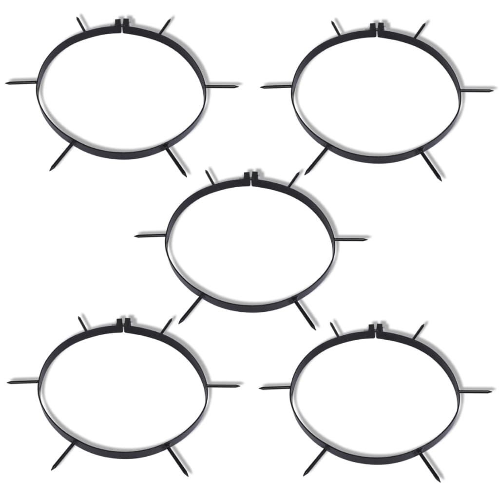 Clemă aerator gazon cu țepi, 5 buc, diam. 30 cm