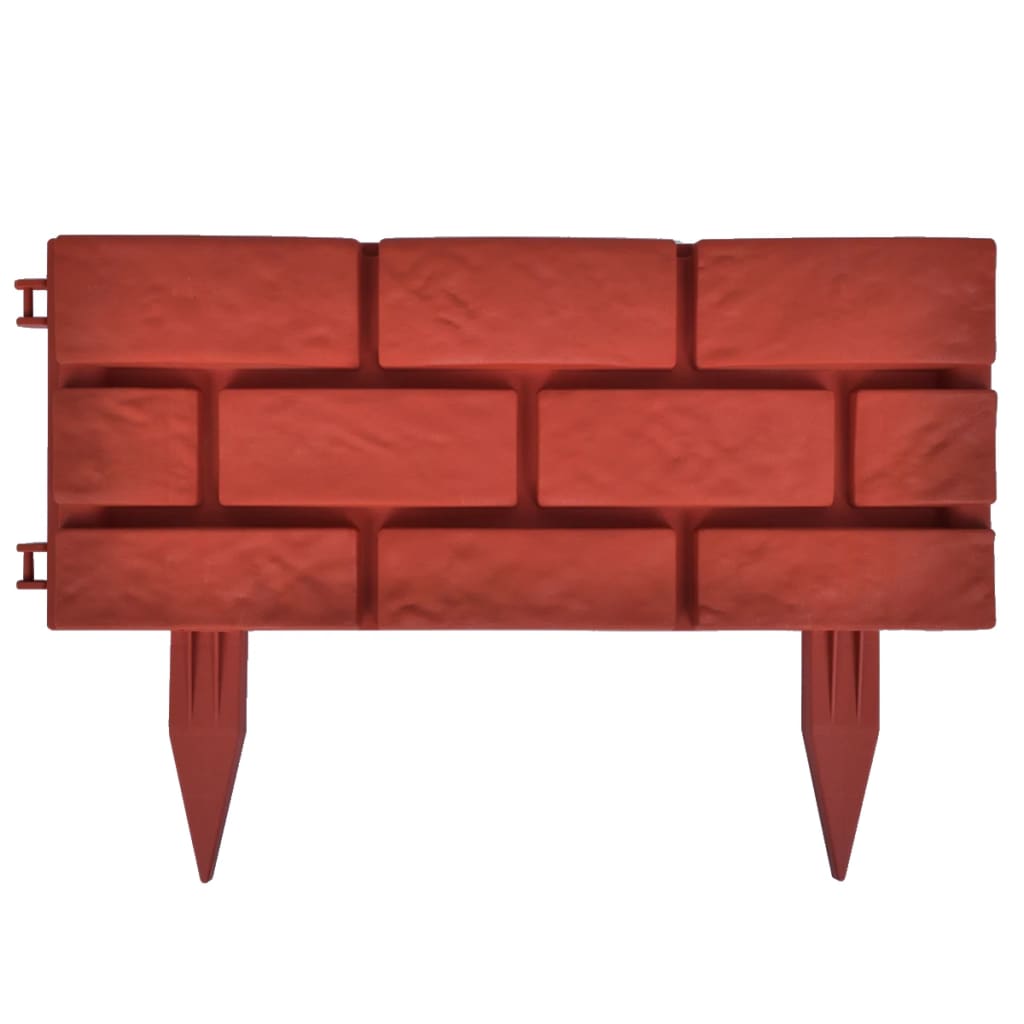 Separator de gazon cu design cărămidă, 11 buc. Separator de gazon cu design cărămidă, 11 buc.