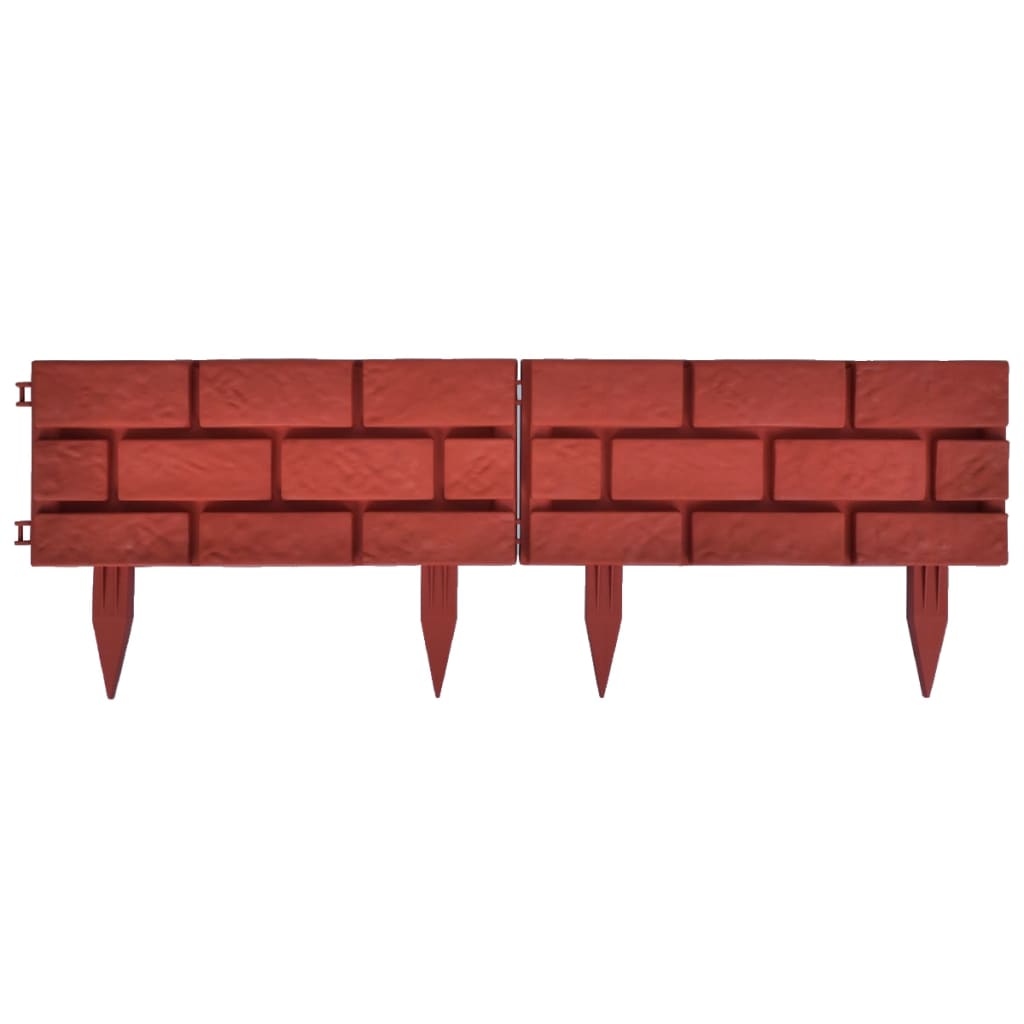 Separator de gazon cu design cărămidă, 11 buc. Separator de gazon cu design cărămidă, 11 buc.