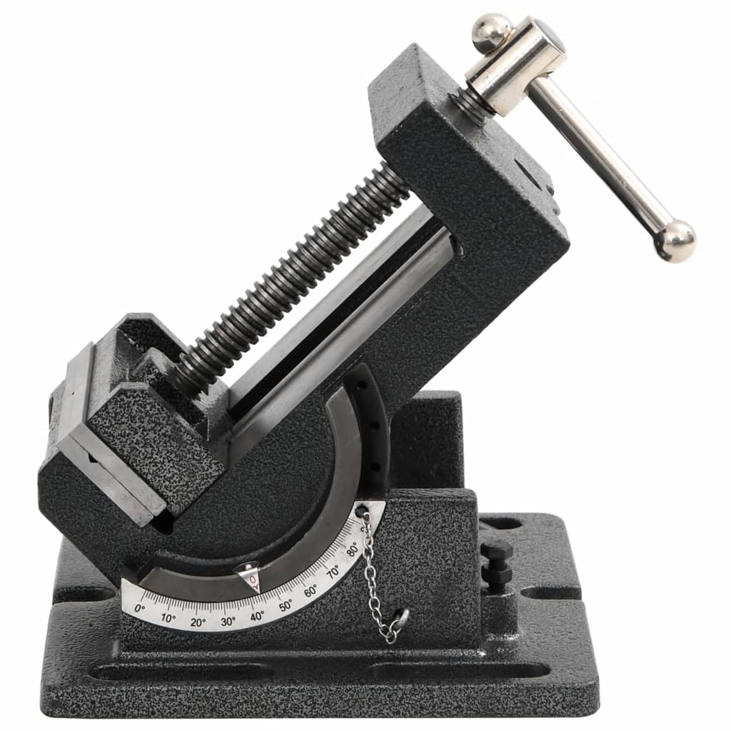 vidaXL Menghină cu înclinare mașină găurit, acționare manuală, 110 mm vidaXL Menghină cu înclinare mașină găurit, acționare manuală, 110 mm