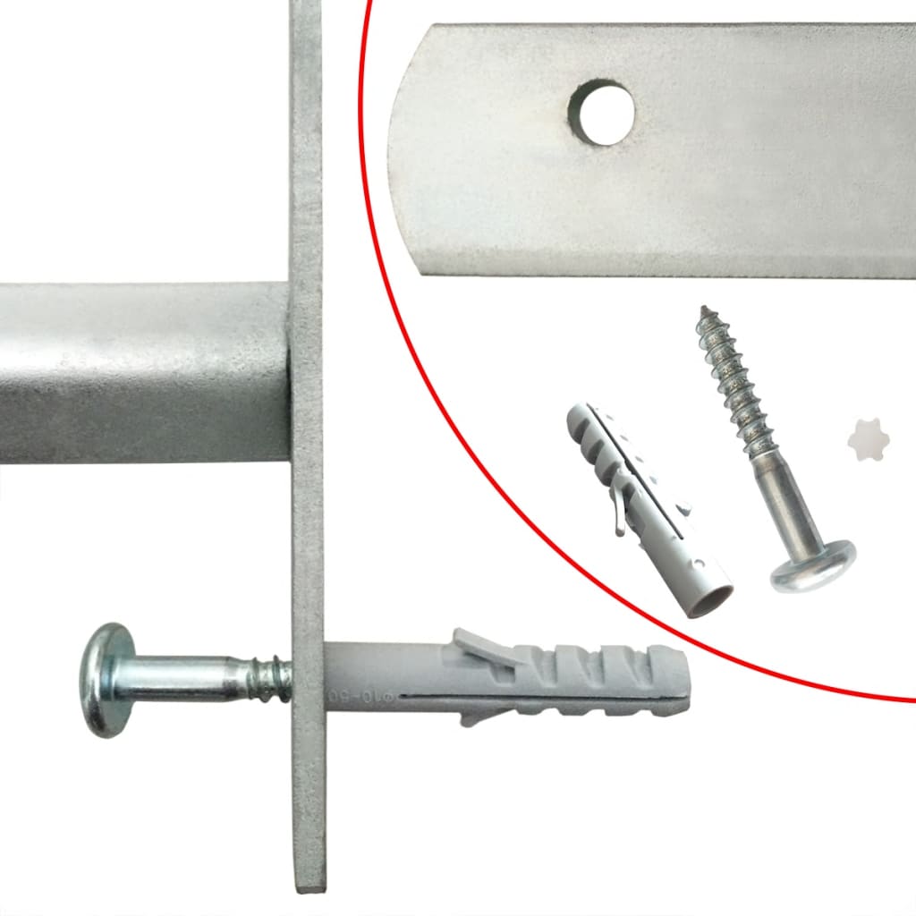Grilaj de siguranță pentru ferestre cu 2 bare transversale 500-650 mm Grilaj de siguranță pentru ferestre cu 2 bare transversale 500-650 mm