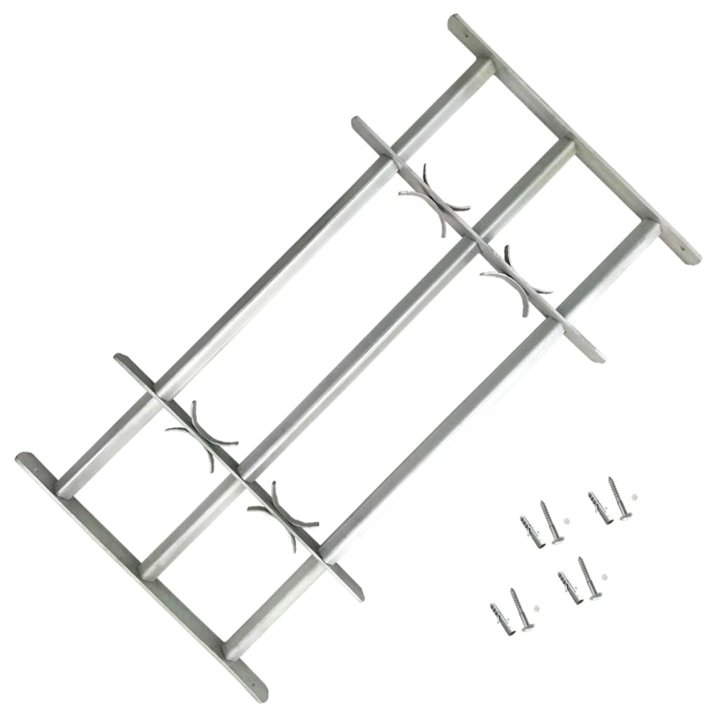 Grilaj de siguranță pentru ferestre cu 3 bare transversale 500-650 mm Grilaj de siguranță pentru ferestre cu 3 bare transversale 500-650 mm