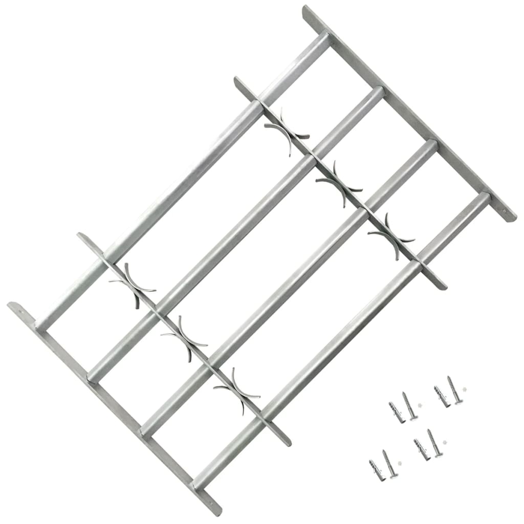 Grilaj de siguranță pentru ferestre cu 4 bare transversale 500-650 mm Grilaj de siguranță pentru ferestre cu 4 bare transversale 500-650 mm