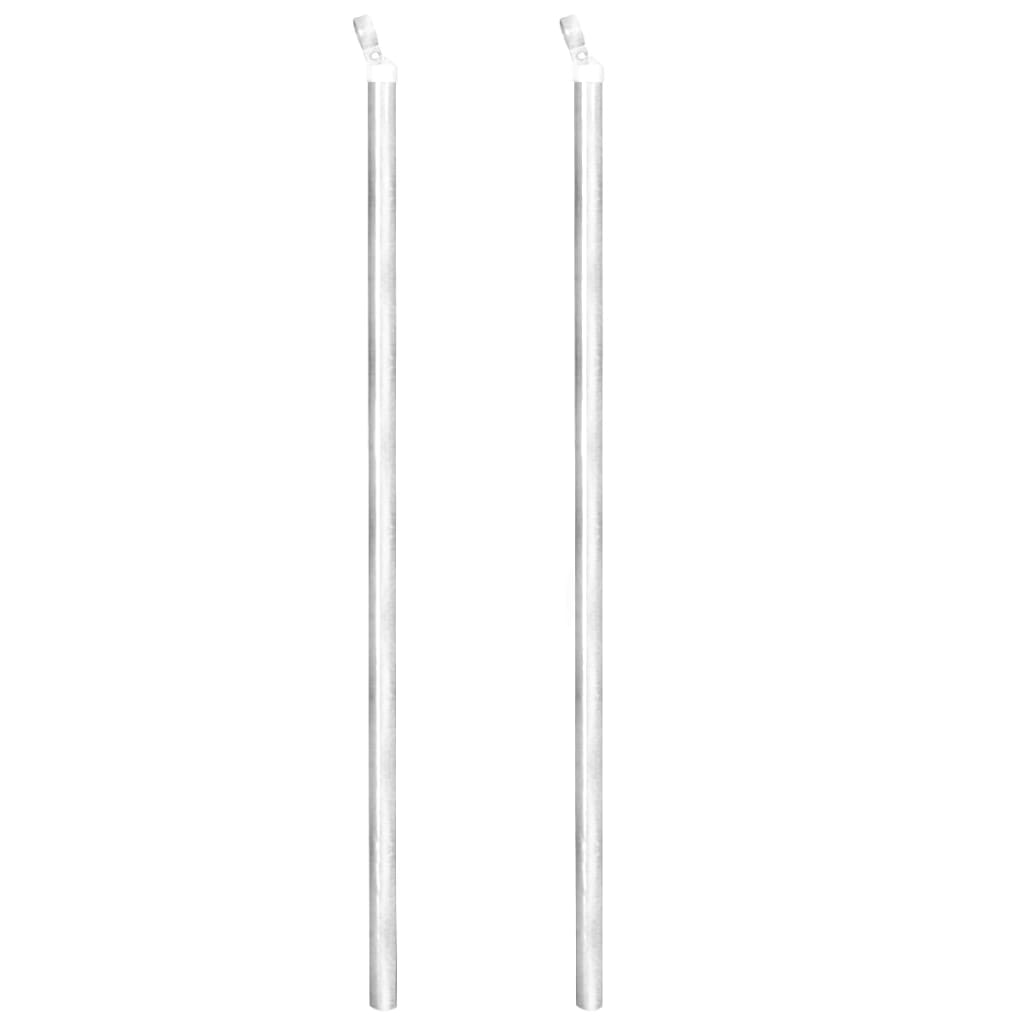 vidaXL Gard din plasă cu stâlpi și țăruși, 25x1,25 m, oțel galvanizat
