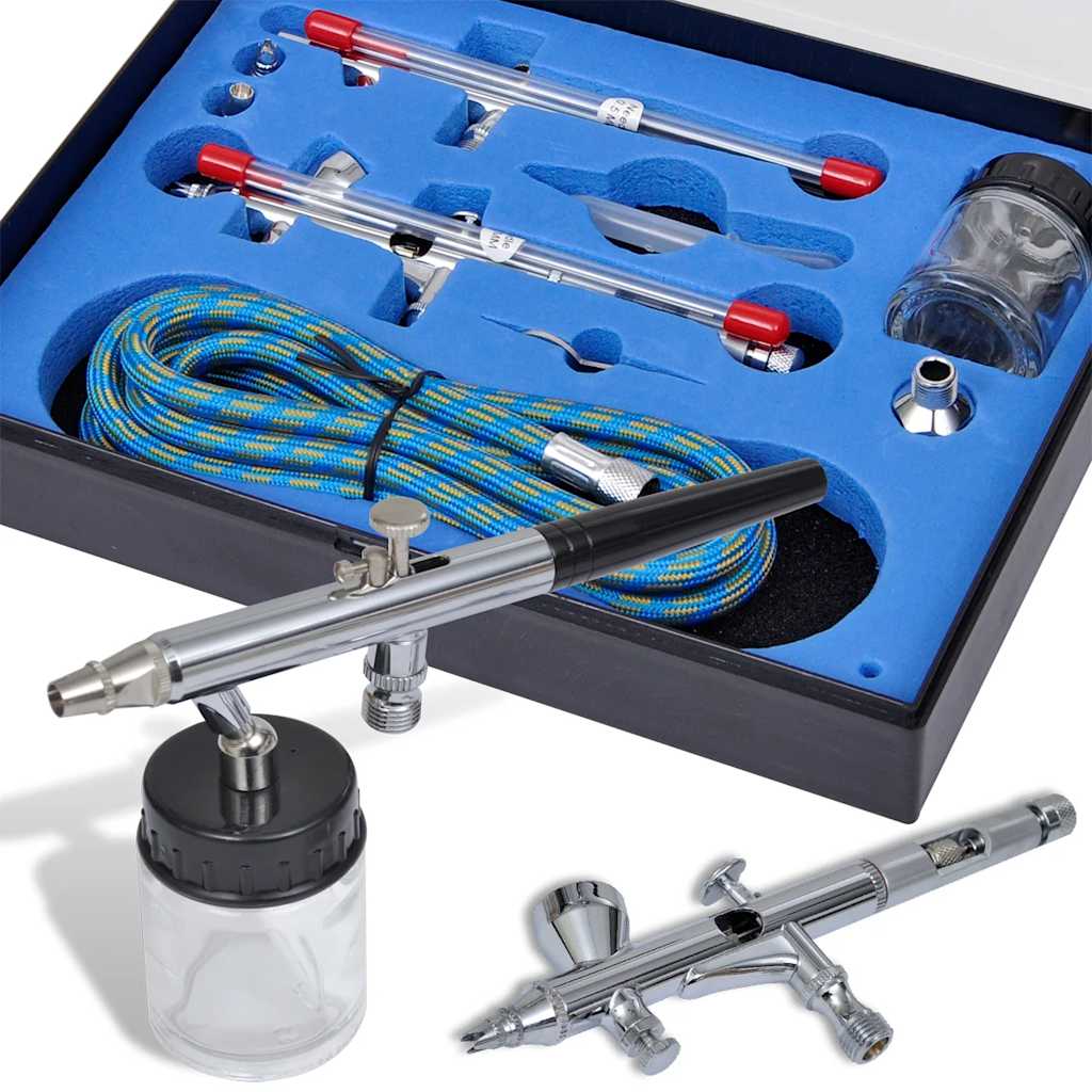 Set aerograf cu 2 pistoale de pulverizare Set aerograf cu 2 pistoale de pulverizare