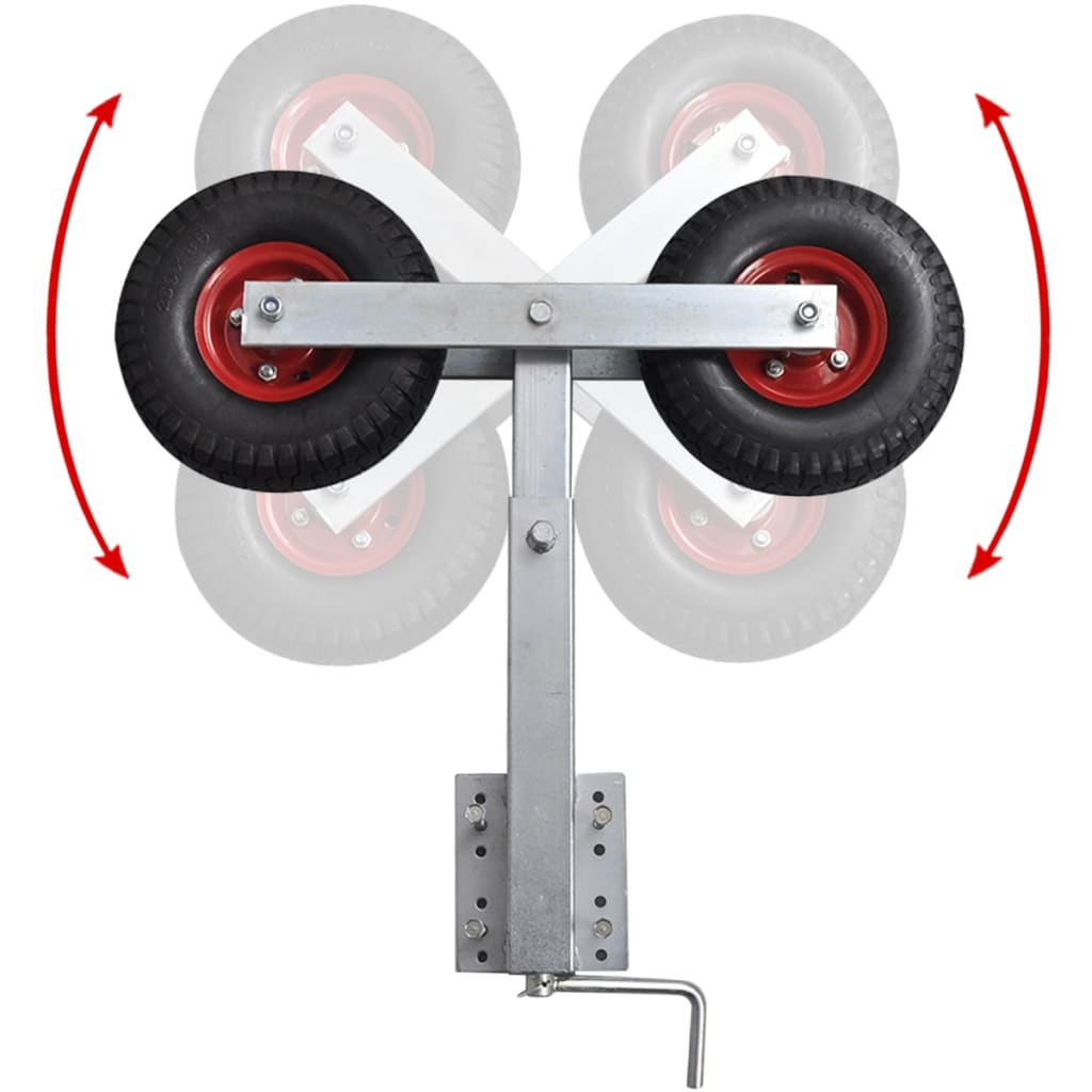 Set suport remorcă pentru barcă cu roți duble 2 buc. 59 - 84 cm Set suport remorcă pentru barcă cu roți duble 2 buc. 59 - 84 cm