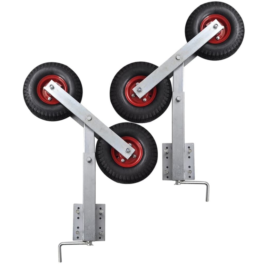 Set suport remorcă pentru barcă cu roți duble 2 buc. 59 - 84 cm Set suport remorcă pentru barcă cu roți duble 2 buc. 59 - 84 cm