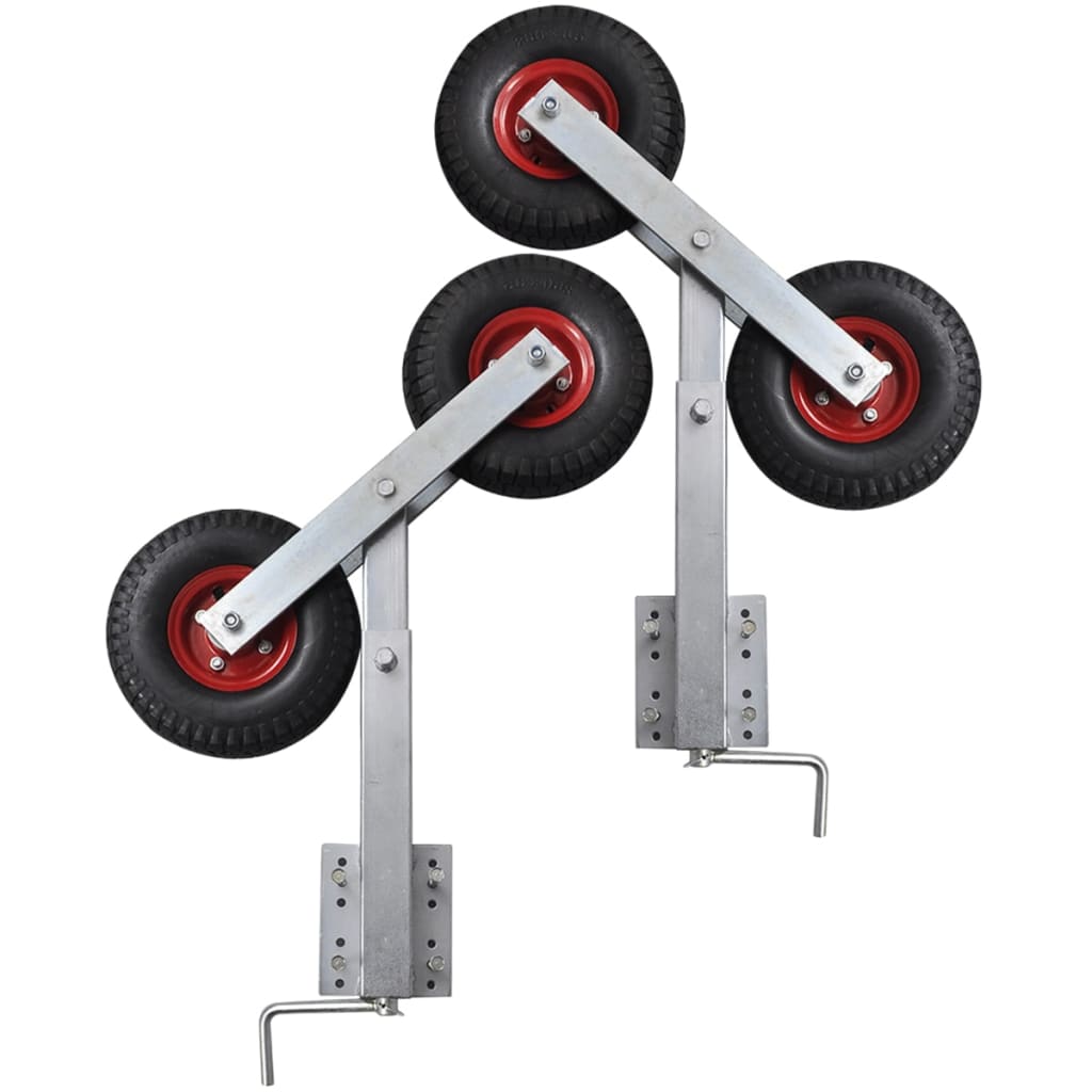 Set suport remorcă pentru barcă cu roți duble 2 buc. 59 - 84 cm Set suport remorcă pentru barcă cu roți duble 2 buc. 59 - 84 cm
