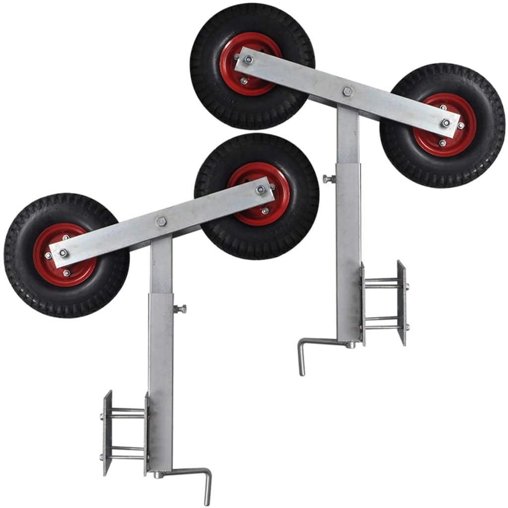 Set suport remorcă pentru barcă cu roți duble 2 buc. 59 - 84 cm Set suport remorcă pentru barcă cu roți duble 2 buc. 59 - 84 cm