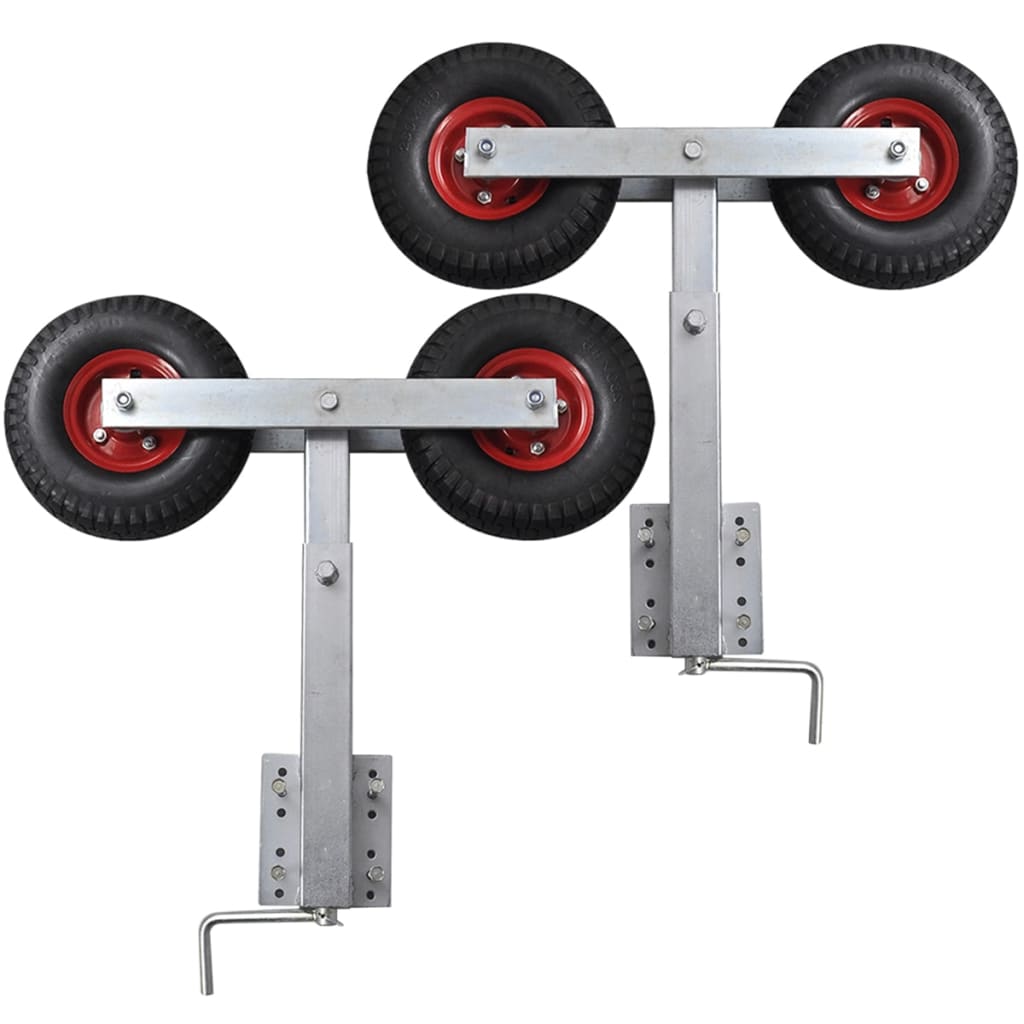 Set suport remorcă pentru barcă cu roți duble 2 buc. 59 - 84 cm Set suport remorcă pentru barcă cu roți duble 2 buc. 59 - 84 cm