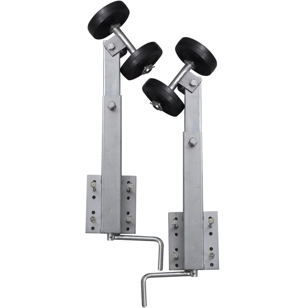 vidaXL Set suport remorcă pentru barcă cu roți duble 2 buc. 59 - 84 cm vidaXL Set suport remorcă pentru barcă cu roți duble 2 buc. 59 - 84 cm