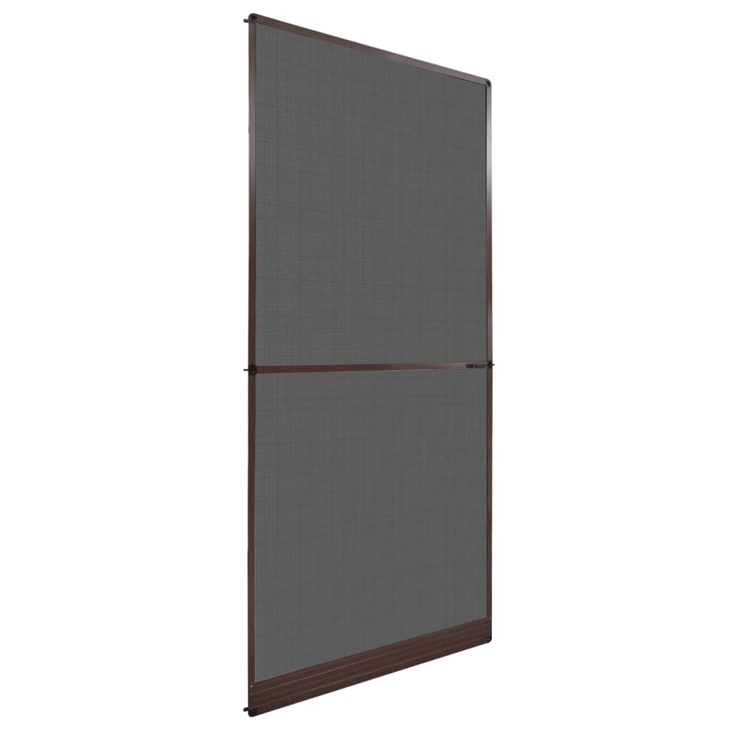 vidaXL Plasă insecte cu balamale pentru uși, maro, 100 x 215 cm vidaXL Plasă insecte cu balamale pentru uși, maro, 100 x 215 cm